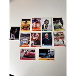 Vintage 90s Lot 11 Traks Race Car Trading Cards